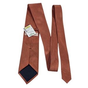 MICHAEL KORS Silk Micro-Dot Jacquard Necktie Orange Men's Designer Business New